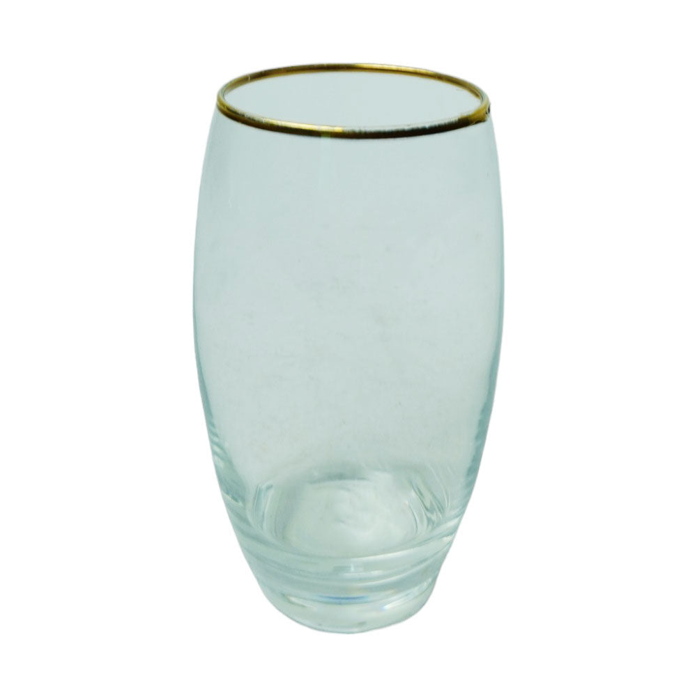 GLASS PSB BARREL 3MM GOLD 41020-56 (Pack 6) Default Title - MamasJan Crockery