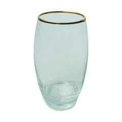 GLASS PSB BARREL 3MM GOLD 41020-56 (Pack 6) Default Title - MamasJan Crockery