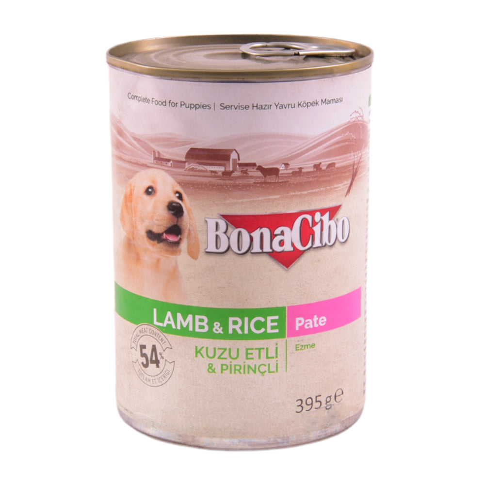 BONACIBO CANNED PUPPY FOOD PATE - LAMB & RICE 400 GM Default Title - MamasJan Grocery Nonfood