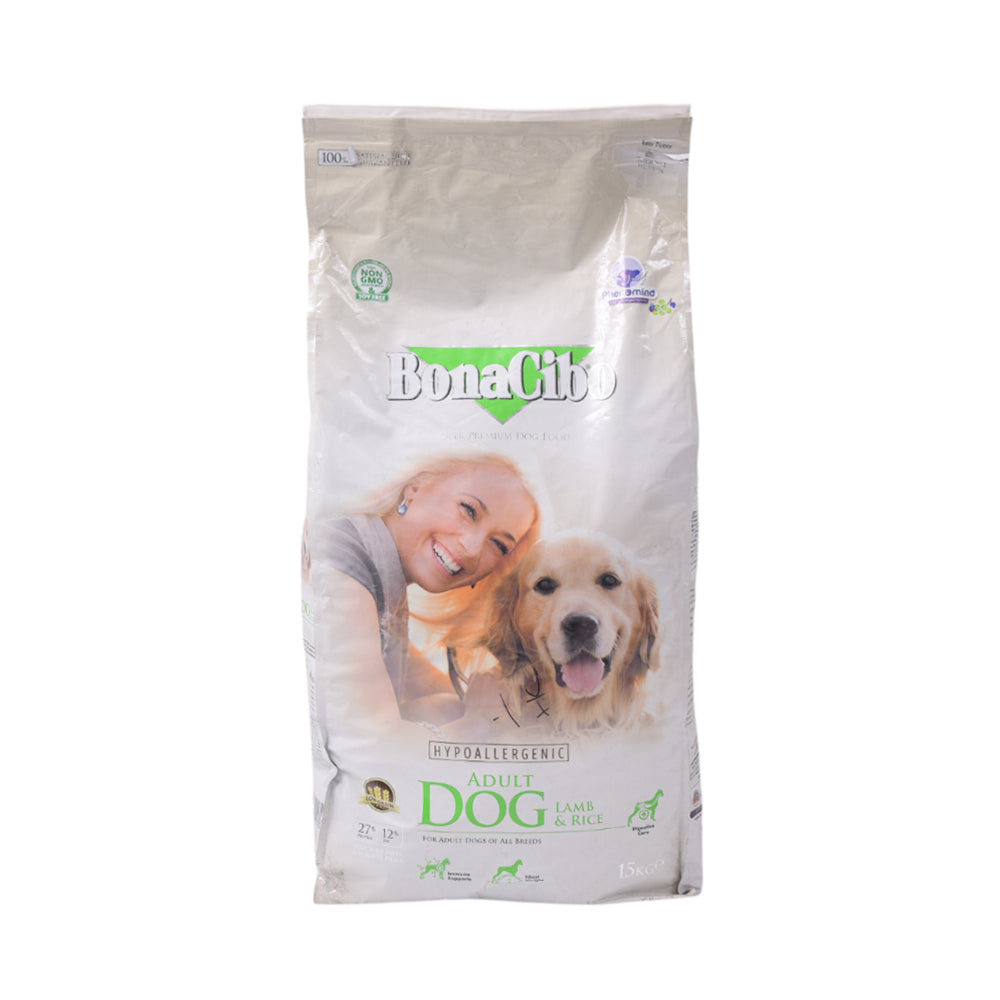 BONACIBO ADULT DOG LAMB & RICE 15 KG BAG Default Title - MamasJan Grocery Nonfood