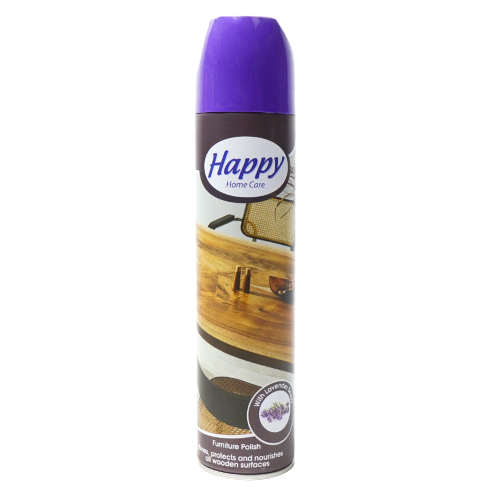 HAPPY HOME CARE CLEANER FURNITURE POLISH LAVENDER SCENT 300 Default Title - MamasJan Grocery Nonfood
