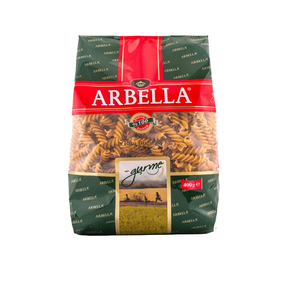 ARBELLA PASTA WHOLE WHEAT FUSILLI 400 GM Default Title - MamasJan Grocery