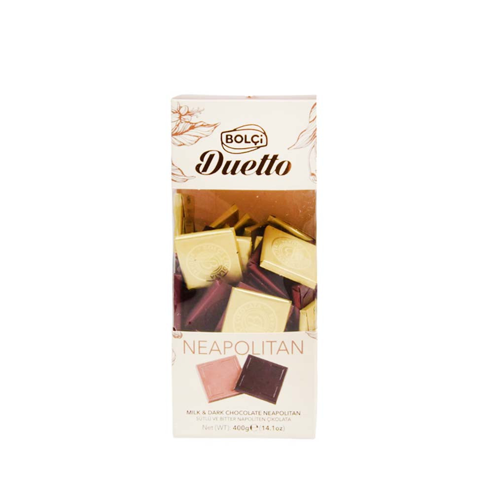 BOLCI DUETTO CHOCOLATE MILK & DARK NEAPOLITAN BH084 400 GM Default Title - MamasJan GroceryFoods
