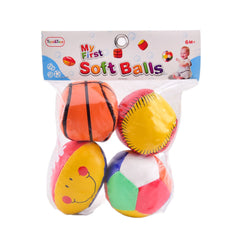 SB-03 3INCH SOFT BALL 4PCS H.T Default Title - MamasJan Toys