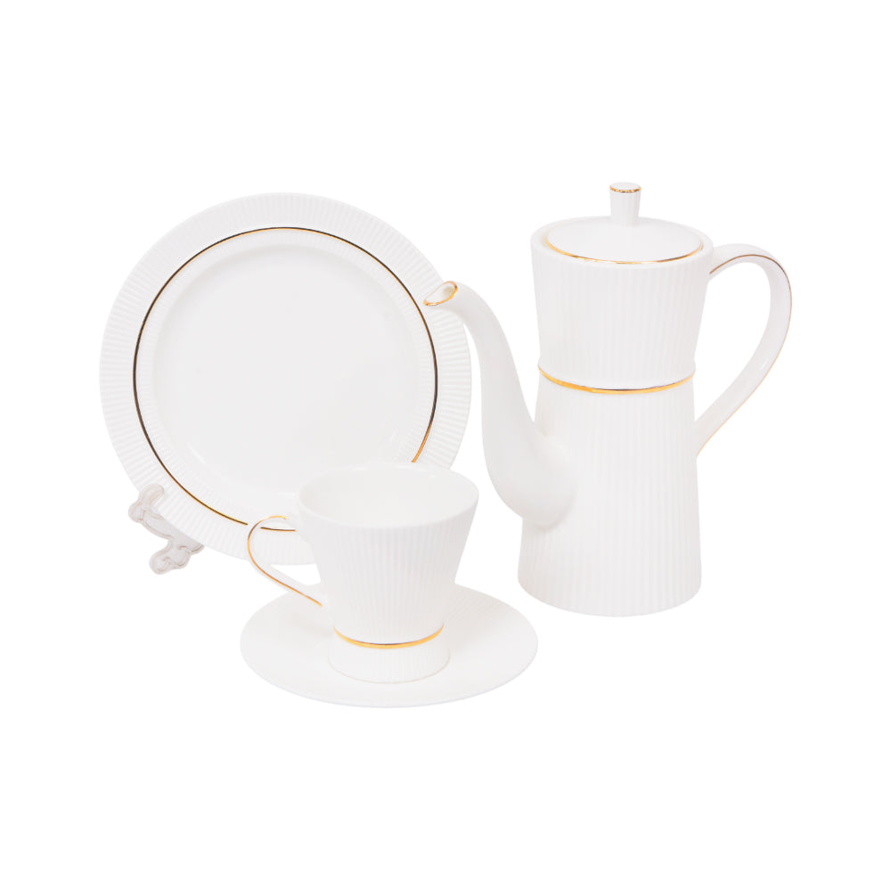 TEA SET 24PC ROYAL BISTRO IR GOLD GR-24 Default Title - MamasJan Crockery