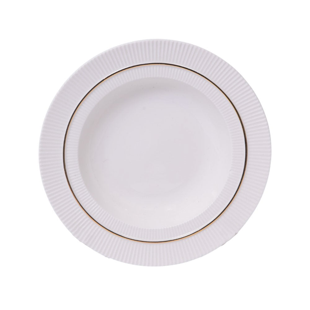 PLATE DEEP ROYAL BISTRO IR GOLD GR-8.5 Default Title - MamasJan Crockery