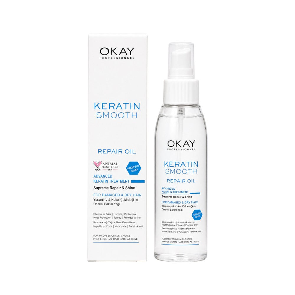 KERATIN SMOOTH REPAIR OIL 125ML Default Title - MamasJan haircare