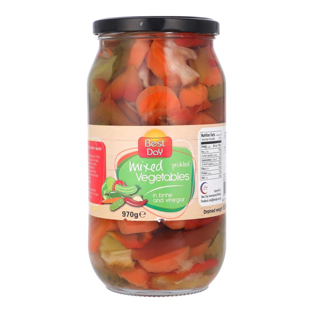 BEST DAY PICKLED MIXED VEGETABLES IN BRINE & VINEGAR 970 GM Default Title - MamasJan Grocery