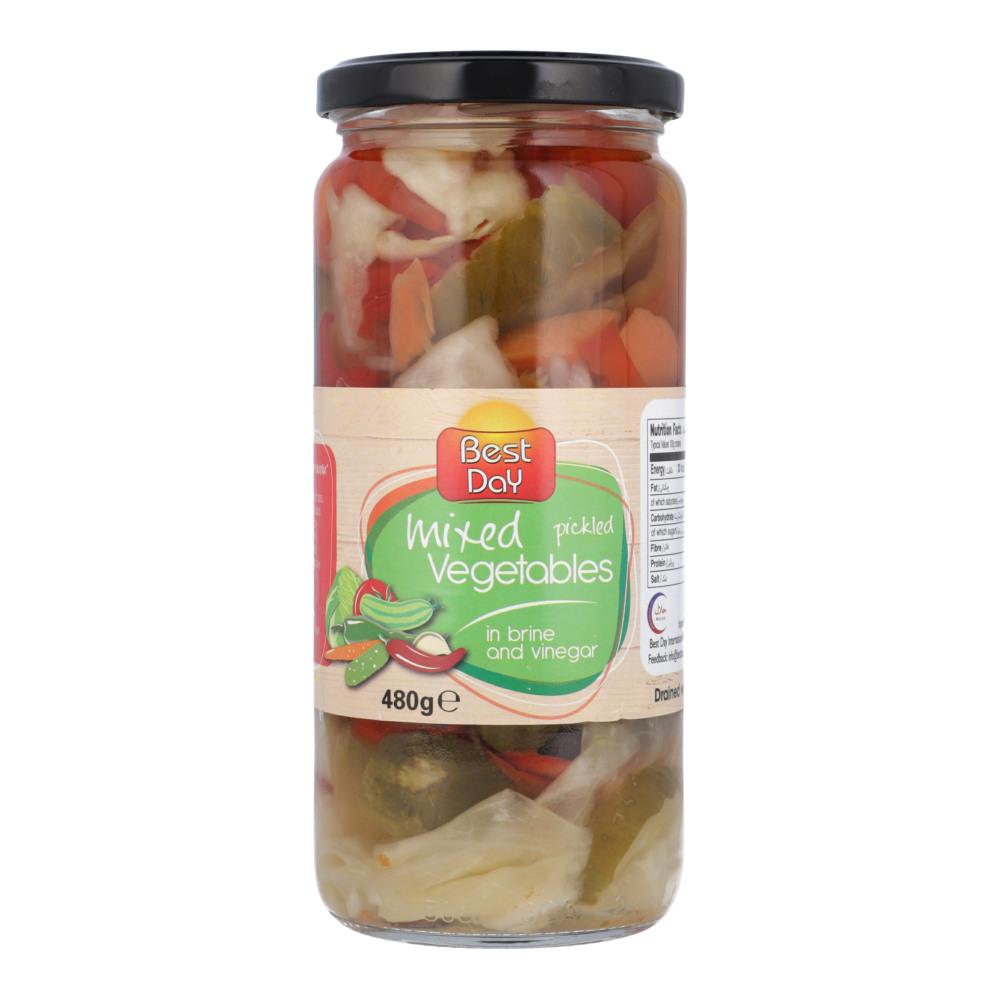 BEST DAY PICKLED MIXED VEGETABLE IN BRINE 480 GM Default Title - MamasJan Grocery