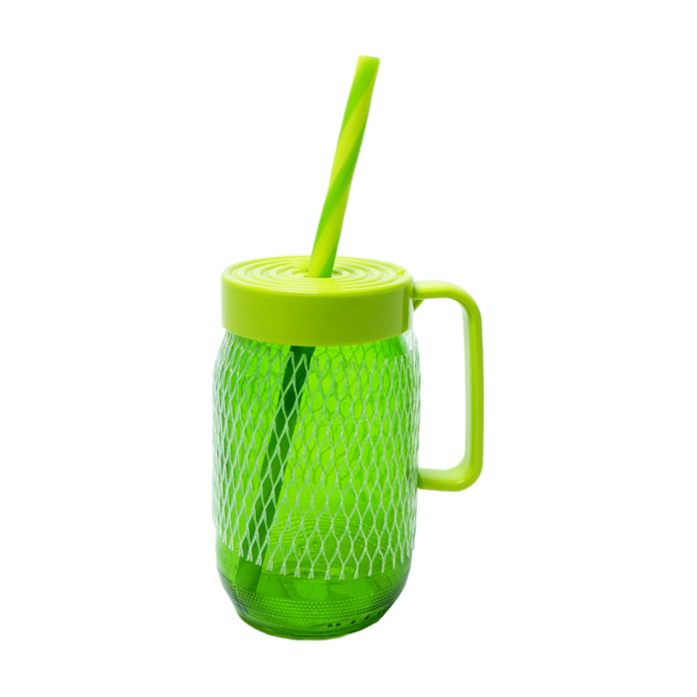 MUG WITH STRAW HEREVIN 370 CC 111763-300 Default Title - MamasJan Crockery