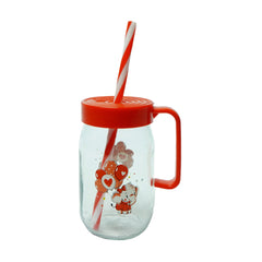 MUG WITH STRAW HEREVIN 370CC 111761-302 Default Title - MamasJan Crockery
