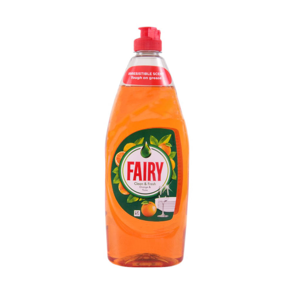 FAIRY DISHWASHER LIQUID CLEAN & FRESH ORANGE & YUZU 654 ML Default Title - MamasJan Grocery Nonfood