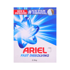 ARIEL WASHING POWDER FAST DISSOLVING BLUE 2.5 KG Default Title - MamasJan Grocery Nonfood