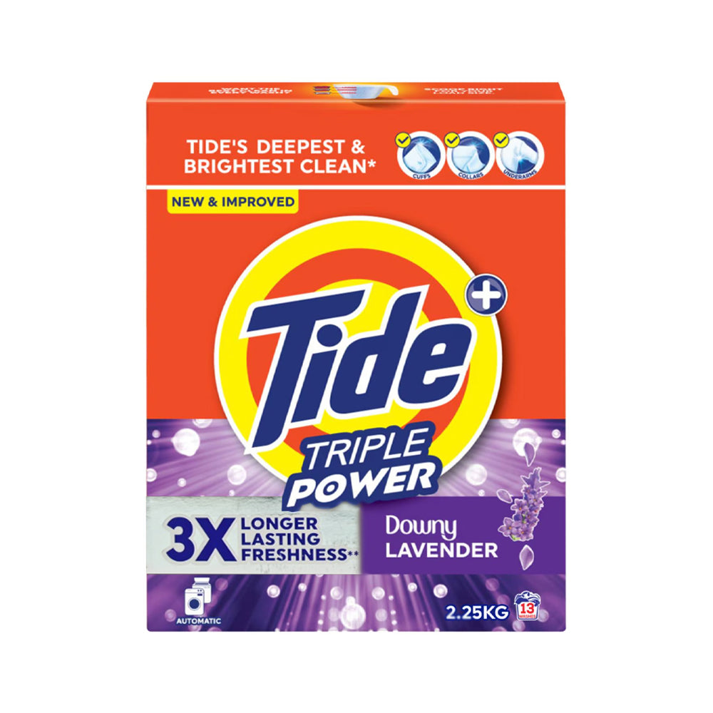 TIDE TRIPLE POWER DOWNY LAVENDER 2.25 KG Default Title - MamasJan Grocery Nonfood
