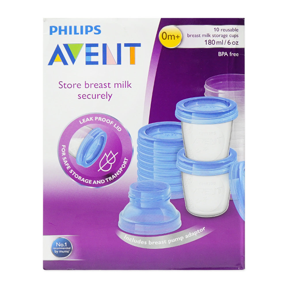 PHILIPS AVENT STORE BREAST MILK 180 ML 0M+ SCF618/10 Default Title - MamasJan Grocery Nonfood