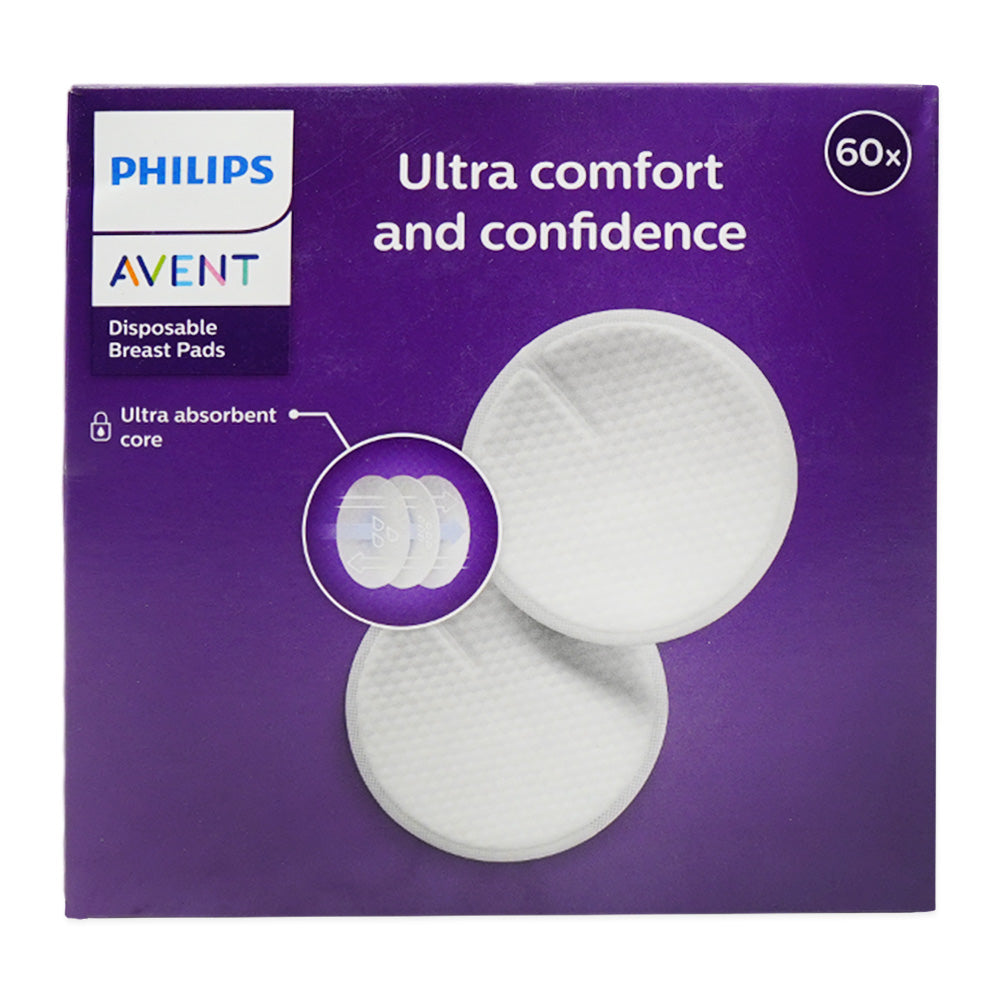 PHILIPS AVENT BREAST PADS ULTR COMFORT 60PC SCF254/61 Default Title - MamasJan Grocery Nonfood