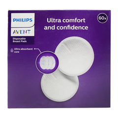 PHILIPS AVENT BREAST PADS ULTR COMFORT 60PC SCF254/61 Default Title - MamasJan Grocery Nonfood