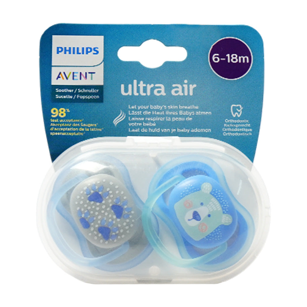 PHILIPS AVENT BABY SOOTHER ULTRA AIR 6-18M SCF085/03 Default Title - MamasJan Grocery Nonfood