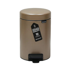 DUST BIN BRABANTIA 3 LTR 304408 METALLIC GOLD Default Title - MamasJan Crockery