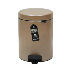 DUST BIN BRABANTIA 5 LTR 304422 METALLIC GOLD Default Title - MamasJan Crockery
