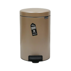 DUST BIN BRABANTIA 12 LTR 304446 METALLIC GOLD Default Title - MamasJan Crockery