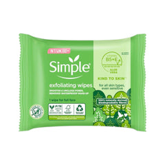 SIMPLE FACIAL WIPES EXFOLIATING ALOE VERA VIT-B5+E 20S Default Title - MamasJan skincare