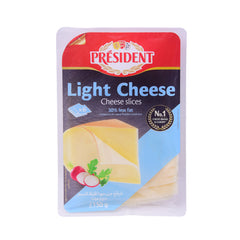 PRESIDENT LIGHT CHEESE SLICES 150G Default Title - MamasJan GroceryFoods
