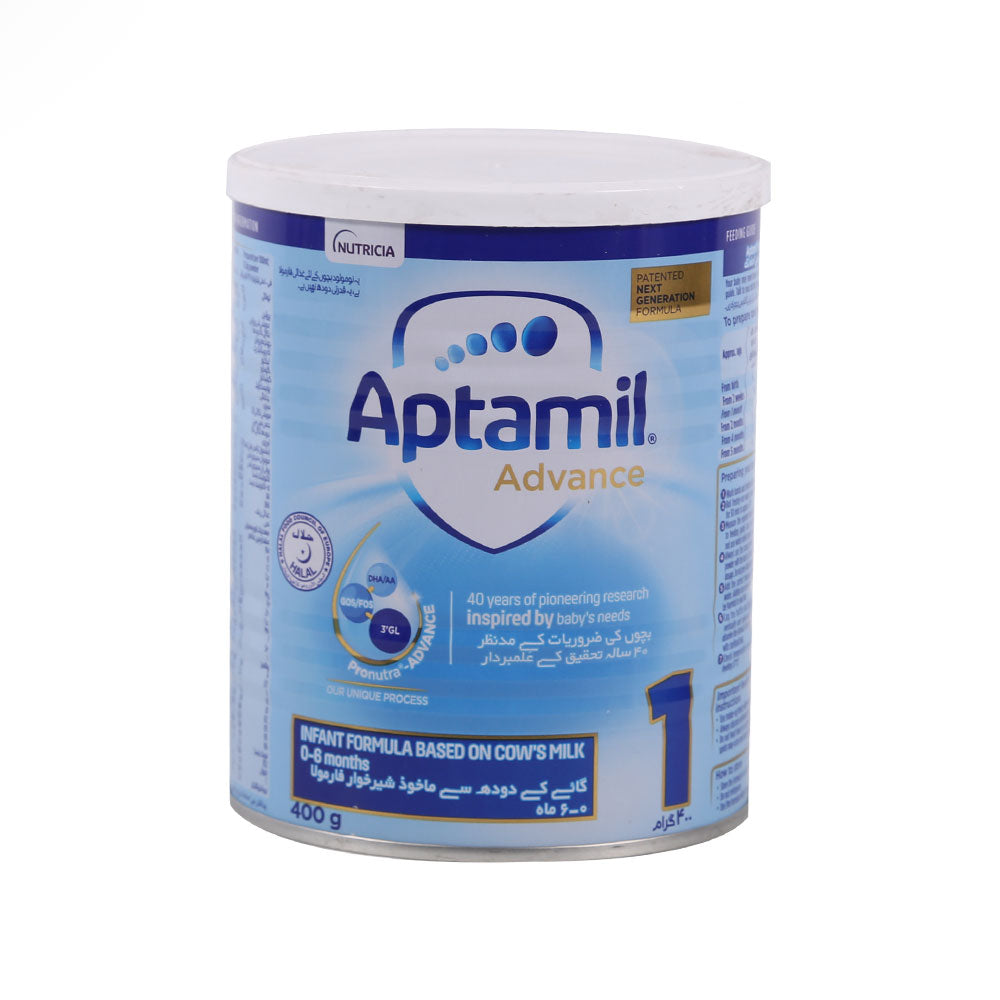 APTAMIL ADVANCE MILK POWDER STAGE 1 TIN 400 GM Default Title - MamasJan GroceryFoods