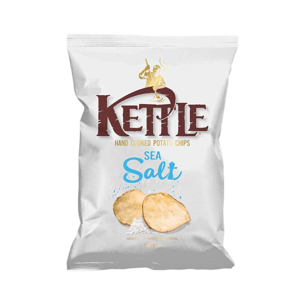 KETTLE CHIPS SEA SALT 130 GM Default Title - MamasJan Grocery Food