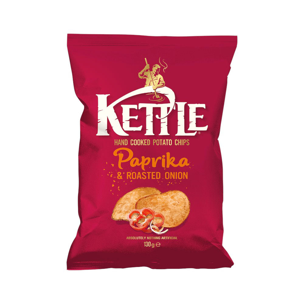 KETTLE CHIPS PAPRIKA & ROASTED ONION 130 GM Default Title - MamasJan Grocery Food
