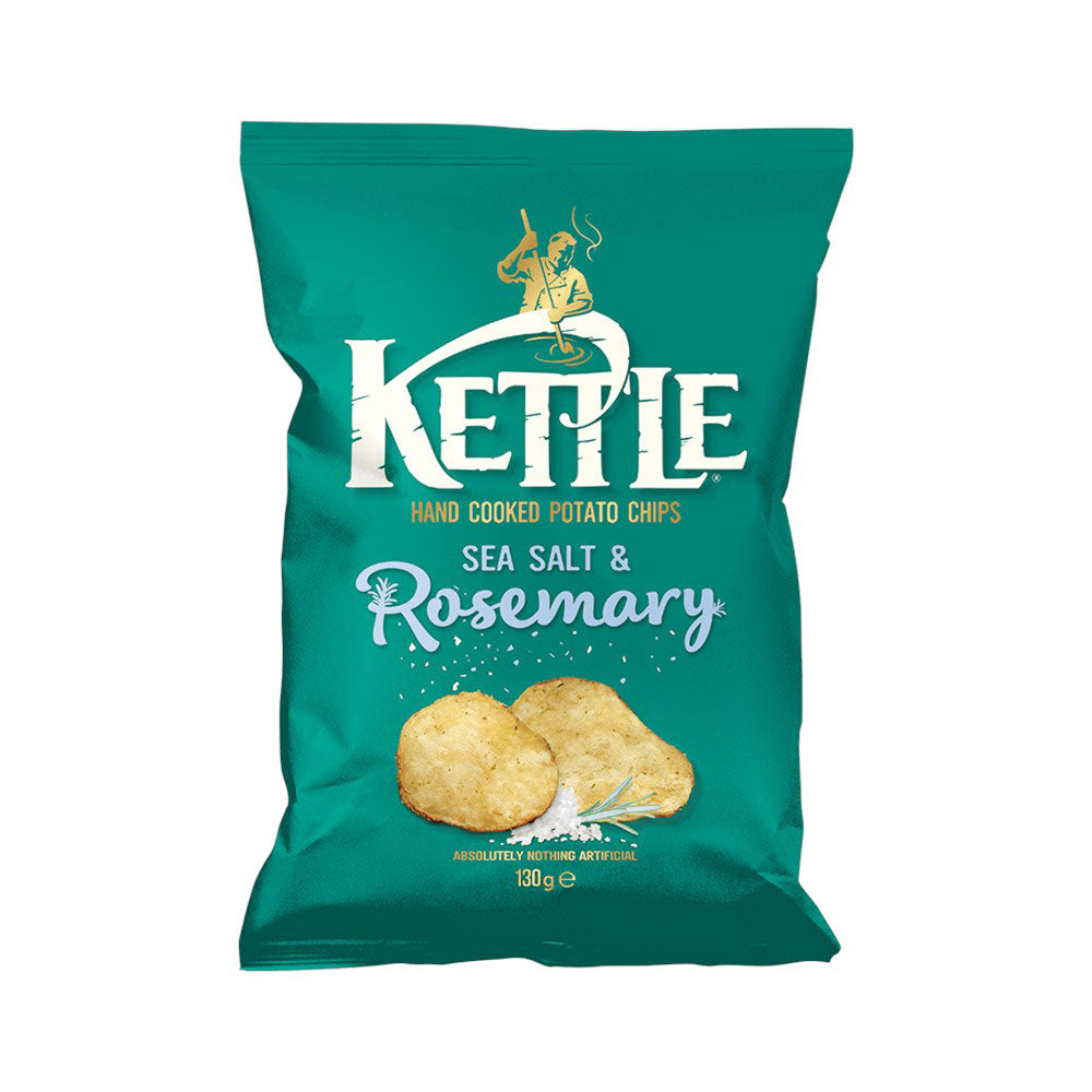 KETTLE CHIPS SEA SALT & ROSEMARY 130 GM Default Title - MamasJan Grocery Food