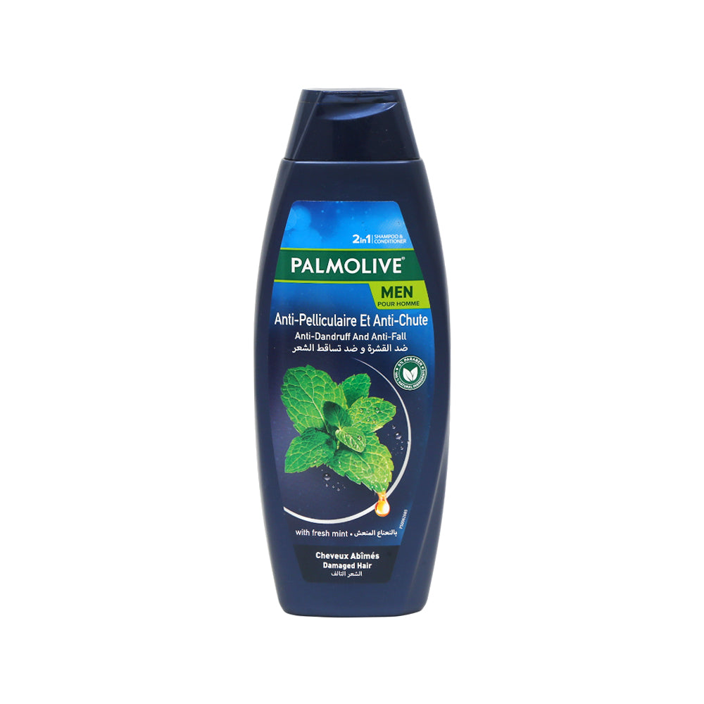 PALMOLIVE MEN SHAMPOO ANTI-DANDRUFF MINT 2IN1 380 ML Default Title - MamasJan haircare