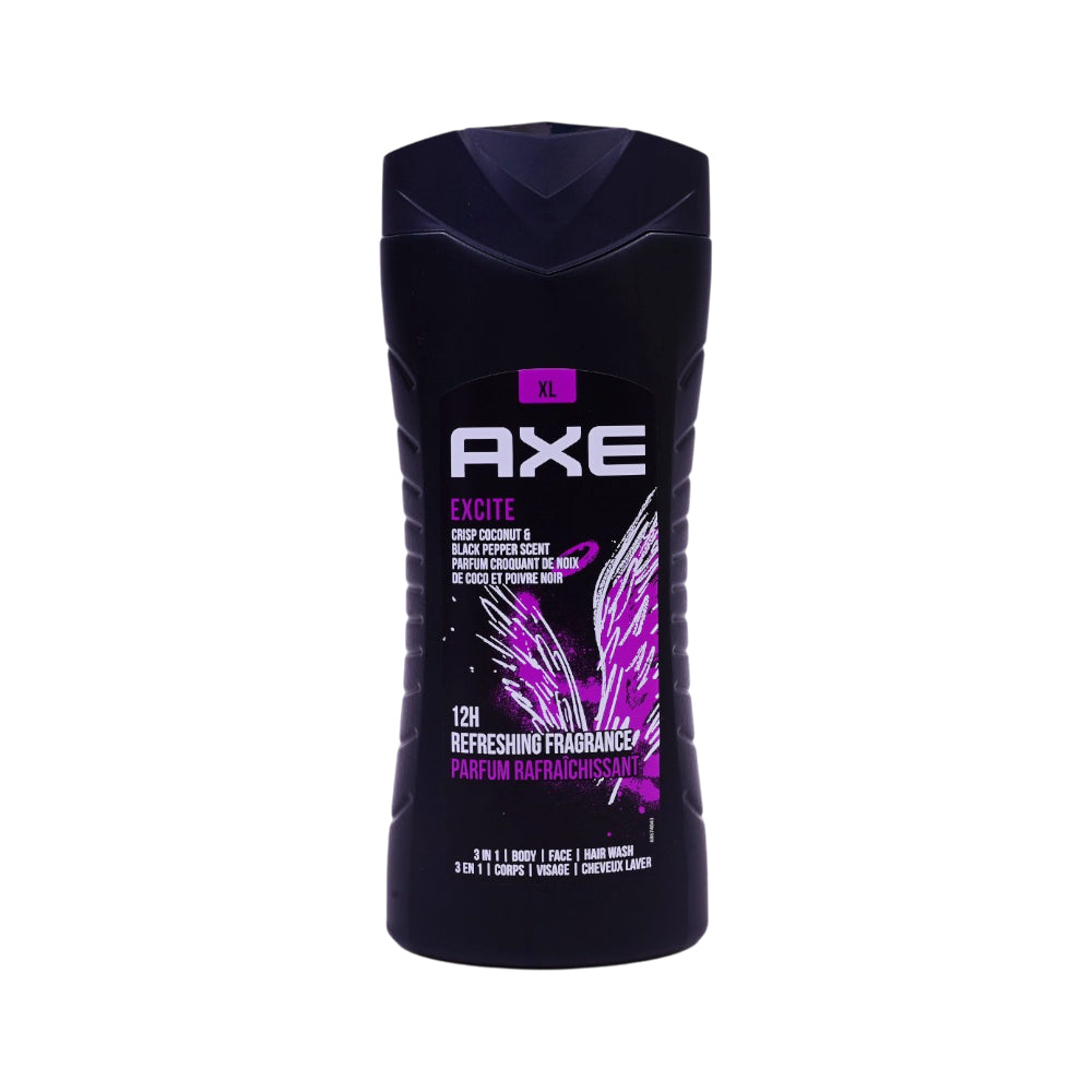 AXE BODY WASH EXCITE 3IN1 XL 400 ML Default Title - MamasJan skincare