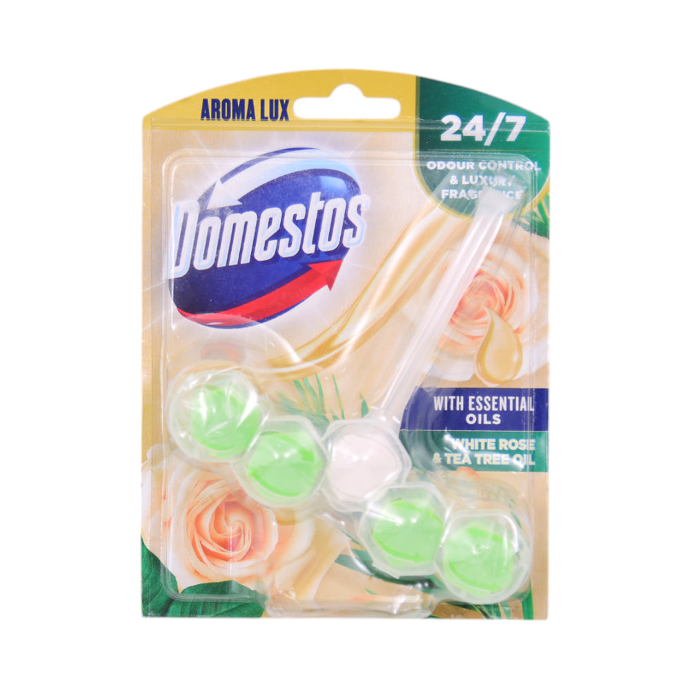 DOMESTOS TOILET FRESHNER WHITE ROSE & TEA TREE OIL 55 GM Default Title - MamasJan Grocery Nonfood
