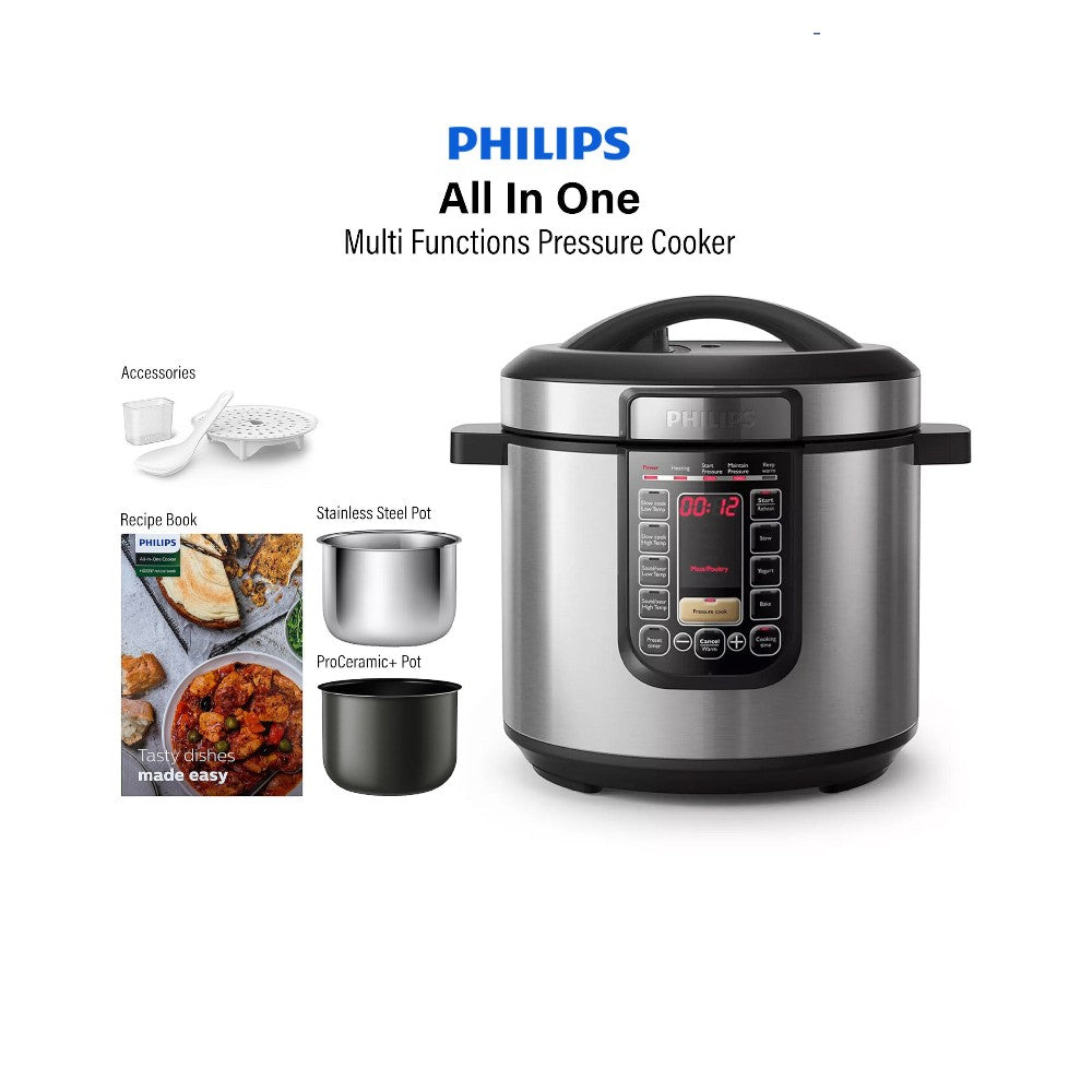 PHILIPS PRESSURE COOKER DOUBLE PAN HD2237 Default Title - MamasJan Electronics
