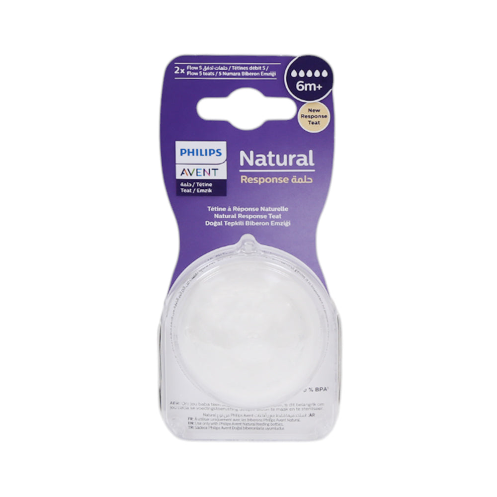 PHILIPS AVENT TEATS NATURAL 6M+ 2PC SCY965/02 Default Title - MamasJan Baby Maternity Care