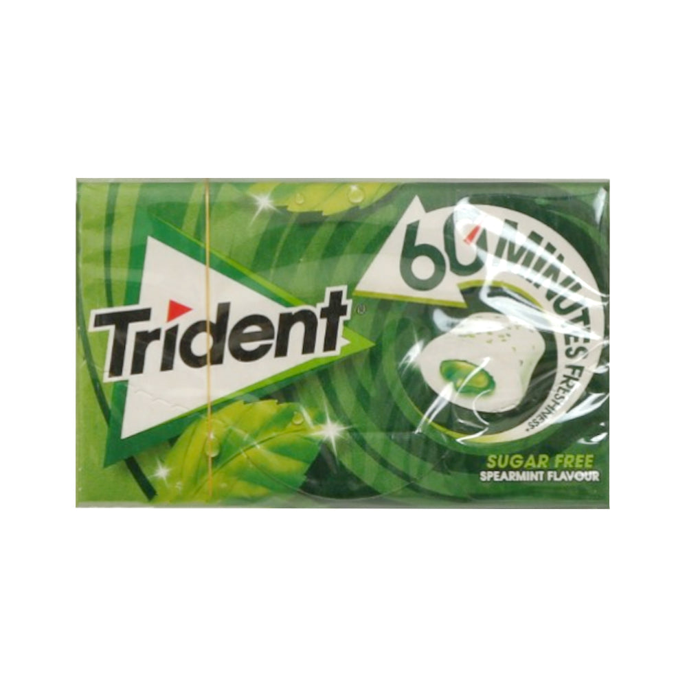 TRIDENT GUM FRESH PEPPERMINT SUGAR FREE 22 GM Default Title - MamasJan Grocery Food