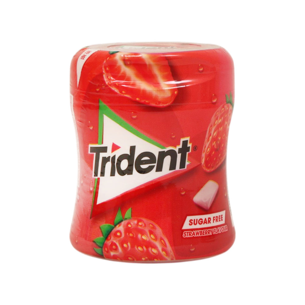 TRIDENT GUM STRAWBERRY SUGAR FREE 82.6 GM BASIC Default Title - MamasJan GroceryFoods