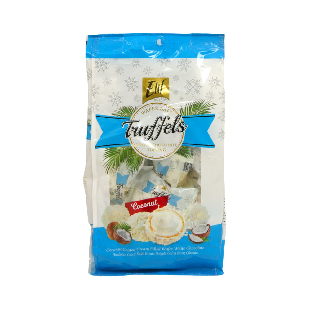 ELIF TRUFFELS WHITE CHOCOLAT POUCH COCONUT 250 GM Default Title - MamasJan Grocery Food