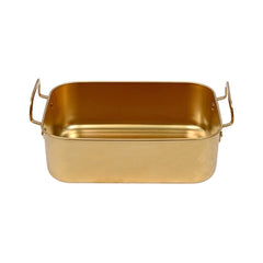 TRAY STEEL GOLDEN 20CM 25-24 Default Title - MamasJan Crockery