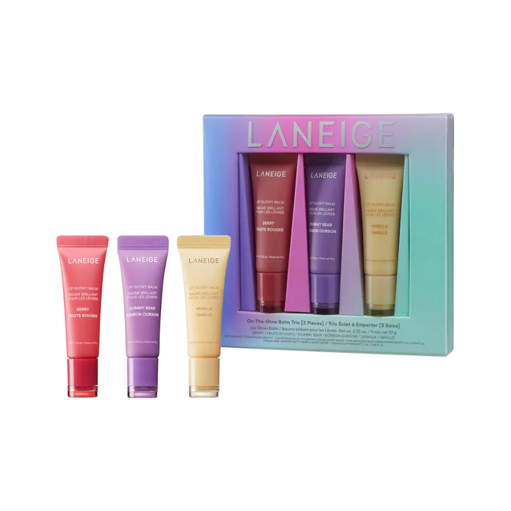 LANEIGE LIP GLOWY BALM PACK OF 3 NEW 10G Default Title - MamasJan Makeup