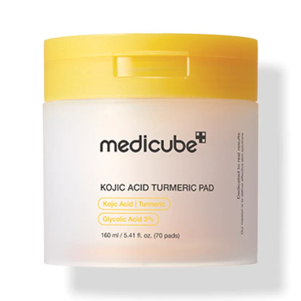 MEDICUBE FACIAL KOJIC ACID TURMERIC PADS 70PC 160ML Default Title - MamasJan Makeup