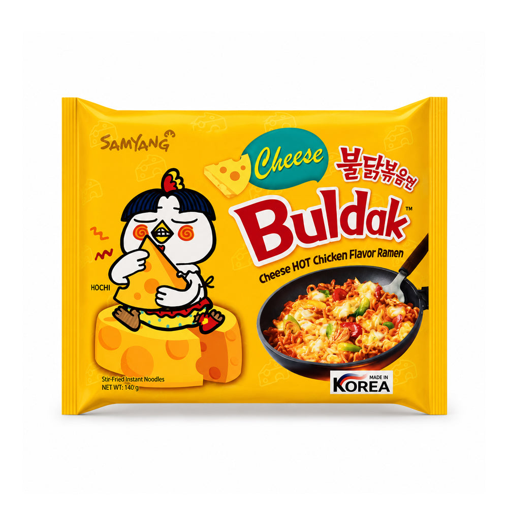 SAMYANG NOODLE CHEESE HOT CHICKEN FLAVOR RAMEN 140 GM Default Title - MamasJan Grocery Food