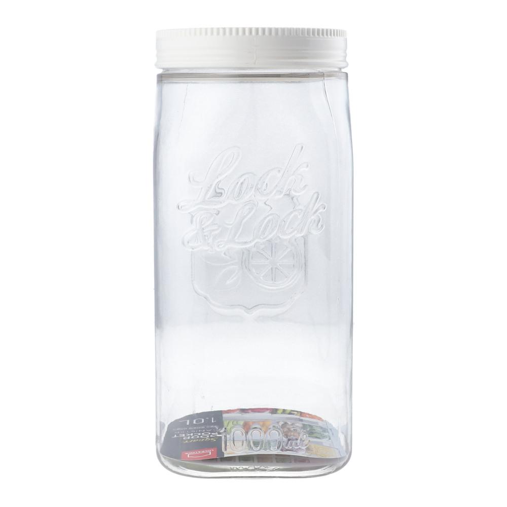 LOCK AND LOCK CANISTER SQUARE LLHTE531 1.0 LTR Default Title - MamasJan Crockery