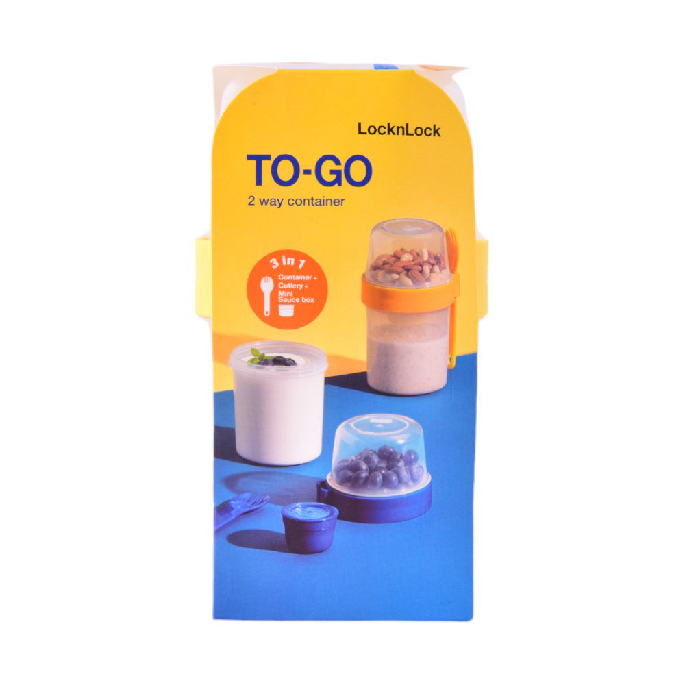 LOCK & LOCK TO GO 2WAY 2 IN 1-POKE YEL LLLLS222LY Default Title - MamasJan Crockery