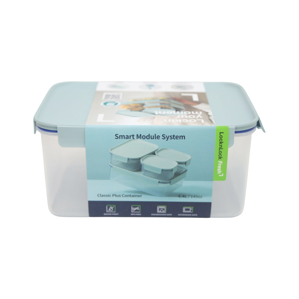 LOCK N LOCK CONTAINER CLASSIC PLUS RECTANGULAR-4.4L-MIT/PIK Default Title - MamasJan Grocery Nonfood