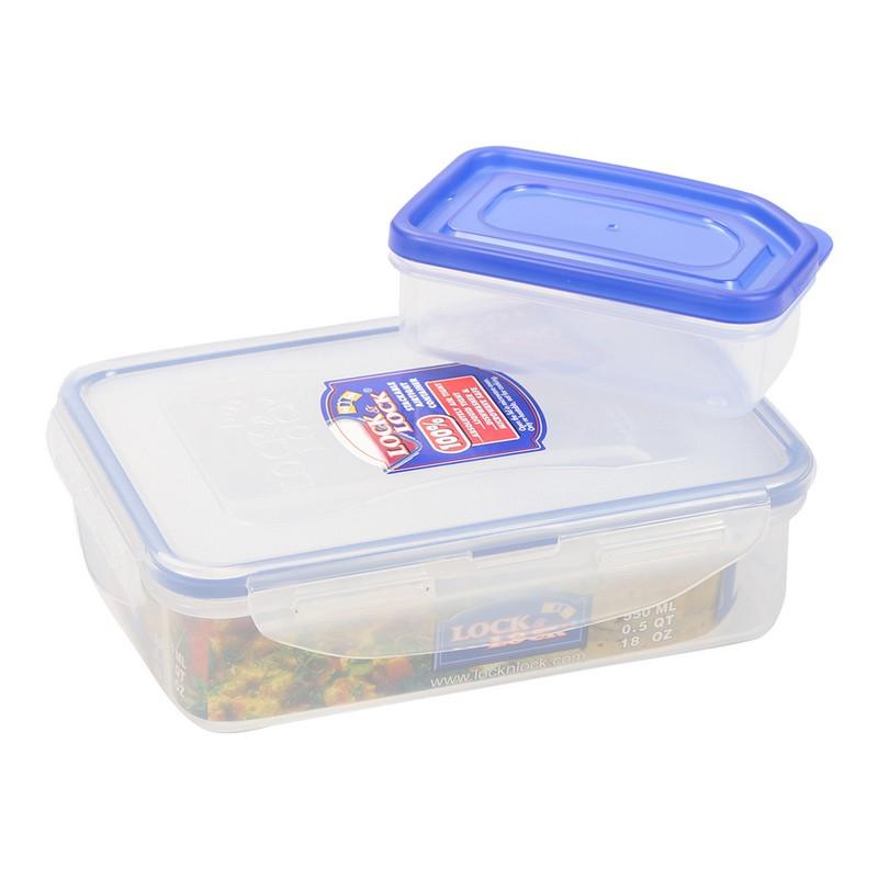 LOCK AND LOCK LUNCH BOX HPL815L 550 ML Default Title - MamasJan Crockery