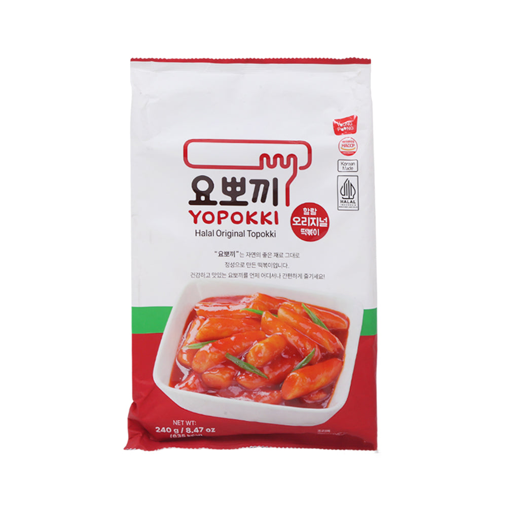 YOPOKKI ORIGINAL TOPOKKI RICE CAKE POUCH 280GM Default Title - MamasJan Grocery