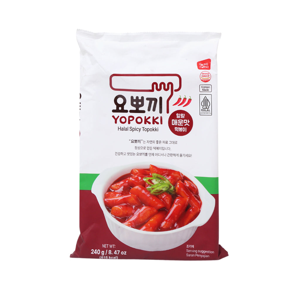 YOPOKKI SPICY TOPOKKI RICE CAKE POUCH 280GM Default Title - MamasJan Grocery