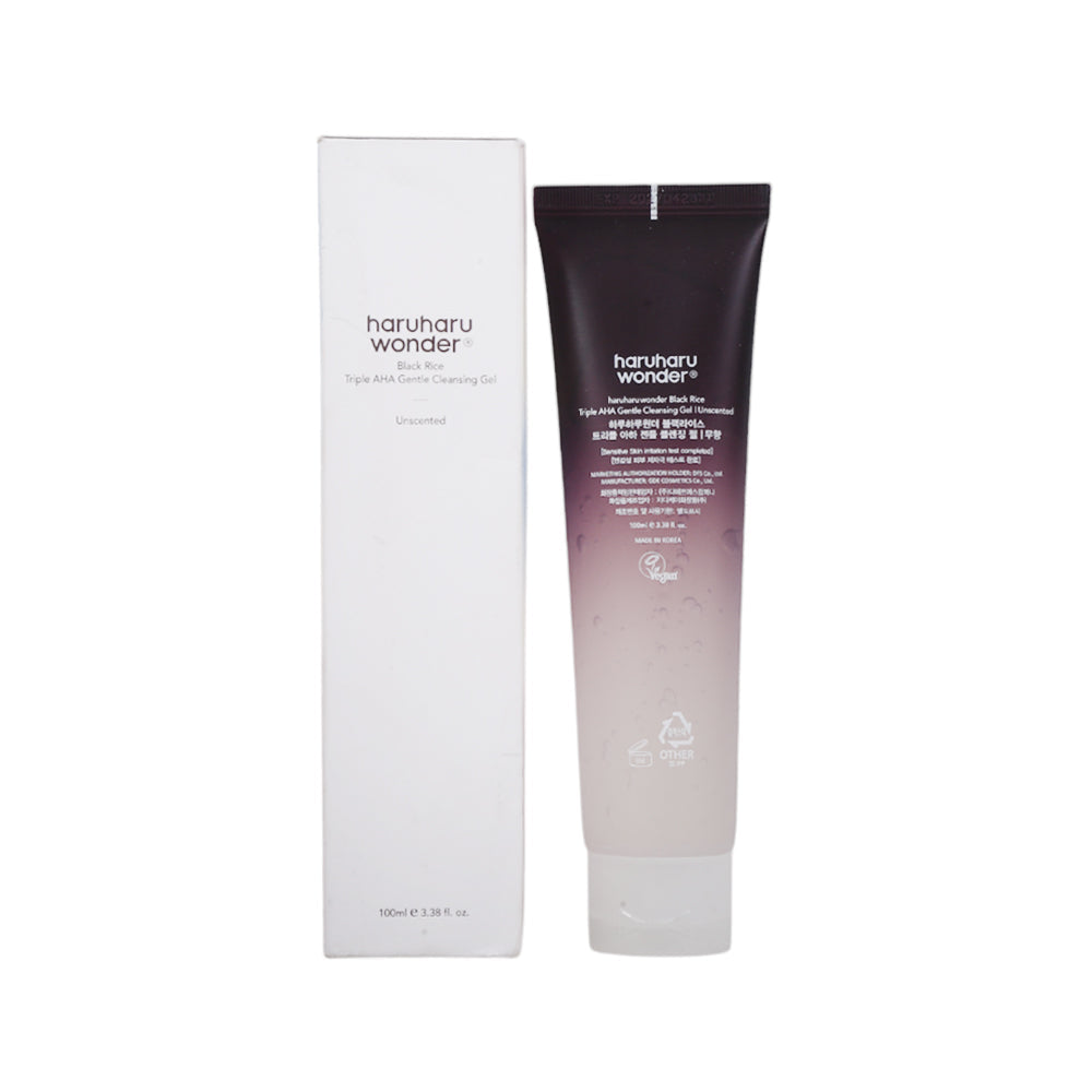 HARU HARU WONDER - BLACK RICETRIPLE AHA GENTLE CLEANSING GEL Default Title - MamasJan Makeup